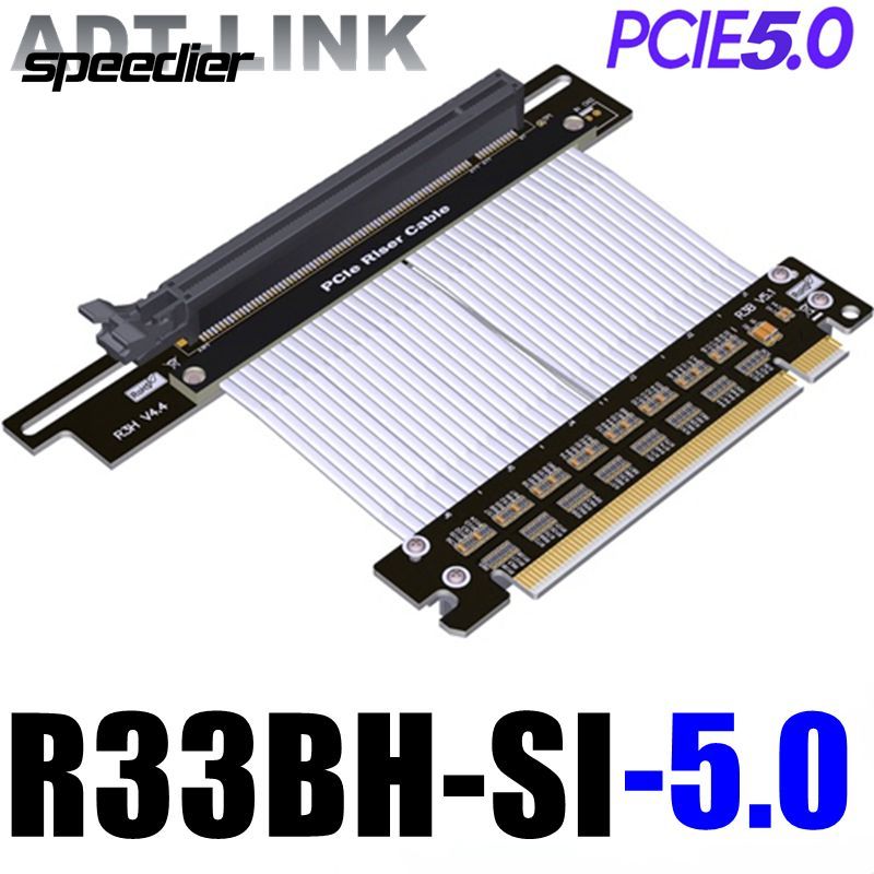 2022 novo riser pcie 5.0 16x c - Pcie 5.0 Gpu Riser Cable avaliação e preço
