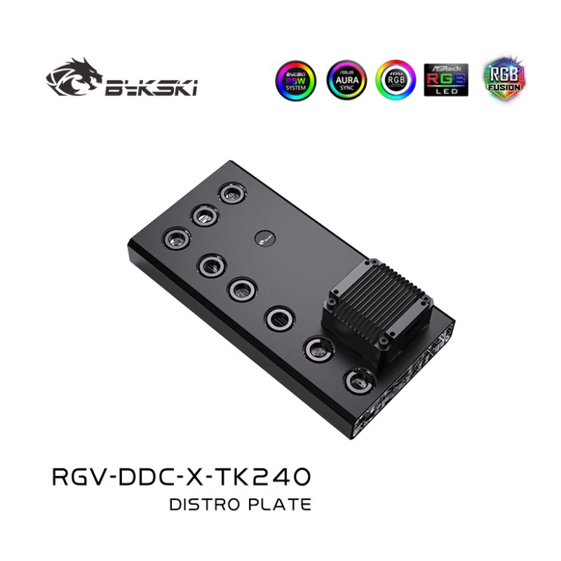 Bykski-Acrílico Distro Placa,  - Rtx 4090 Water Block avaliação e preço